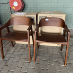 6x Eetkamerstoel Dutchbone, Westlake, Walnoot